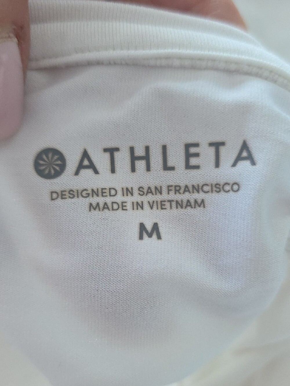 Athleta White Ruched Zip-Front Swim Tunic - Picture 4 of 5